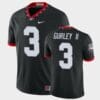 Georgia Bulldogs 3 Todd Gurley II Black College Football Alternate Game Jersey