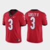 Georgia Bulldogs 3 Todd Gurley II Limited Alumni Red Jersey