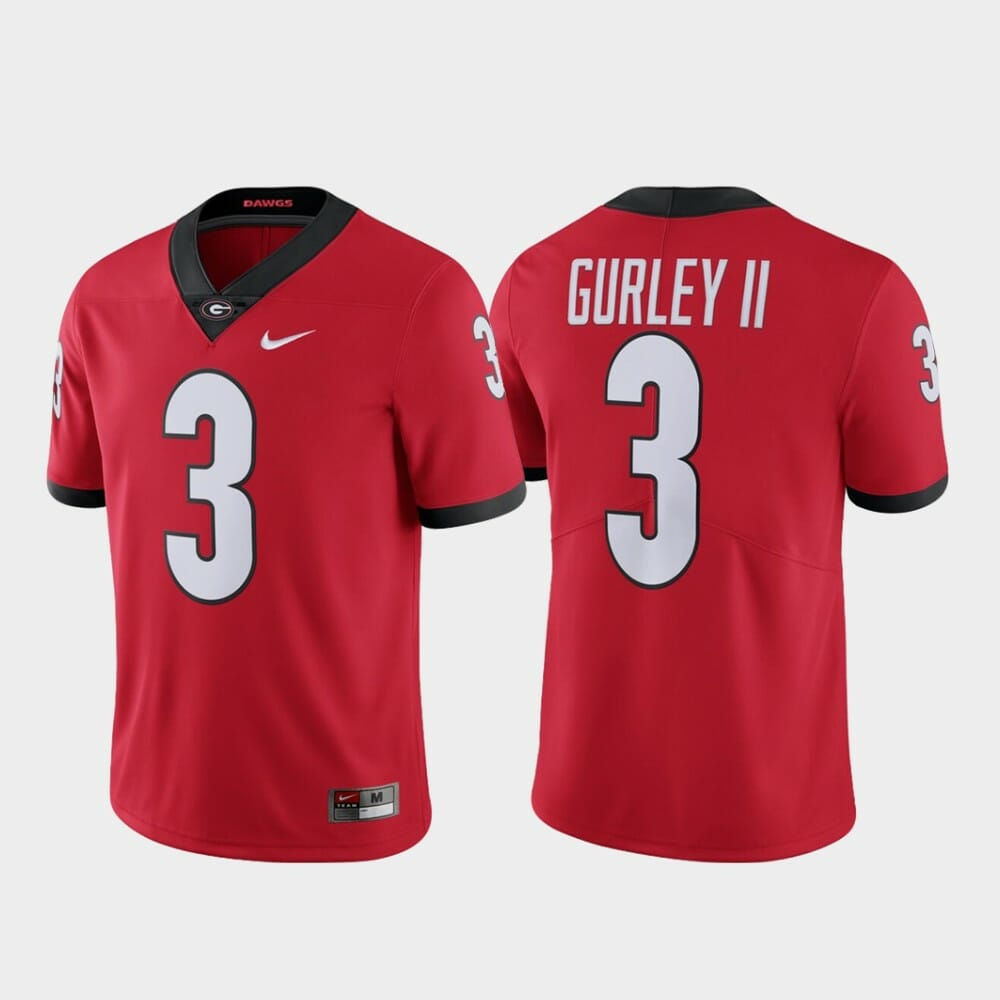 Georgia Bulldogs #3 Todd Gurley II Limited Alumni Red Jersey 1 Georgia Bulldogs #3 Todd Gurley II Limited Alumni Red Jersey