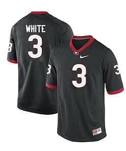 Georgia Bulldogs #3 Zamir White College Football Jersey Black