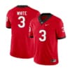 Georgia Bulldogs 3 Zamir White College Football Jersey Red