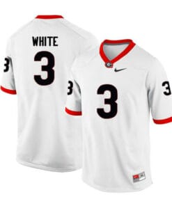 Georgia Bulldogs #3 Zamir White Red College Football Game Jersey