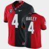Georgia Bulldogs 4 Champ Bailey Red Black Split Edition 100th Season Alumni Jersey