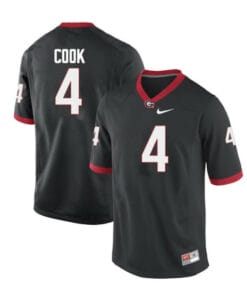 Georgia Bulldogs #4 James Cook III College Football Jersey Limited Black