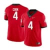 Georgia Bulldogs 4 James Cook III College Football Jersey Limited Red