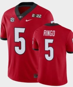 Kelee Ringo Uga #5 2021 National Champions Game Jersey Red