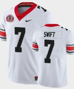 Georgia Bulldogs #7 DAndre Swift College Football 40th Anniversary Alternate Jersey