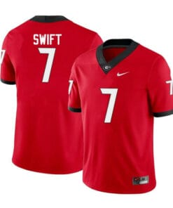 Georgia Bulldogs #7 DAndre Swift College Football Jersey Limited Red