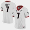 Georgia Bulldogs 7 DAndre Swift College Football Jersey Limited White