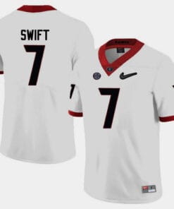 Georgia Bulldogs #7 DAndre Swift College Football Jersey Limited White