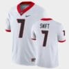 Georgia Bulldogs 7 DAndre Swift White Game College Football Jersey 1