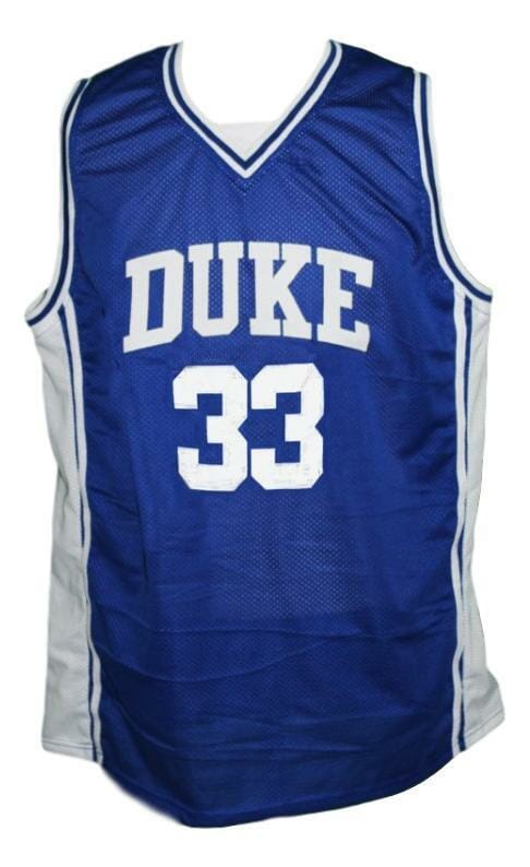 Grant Hill #33 Custom College Basketball Jersey Blue 2 Grant Hill #33 Custom College Basketball Jersey Blue