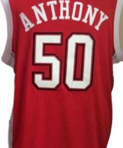 Greg Anthony #50 College Basketball Jersey Sewn Red