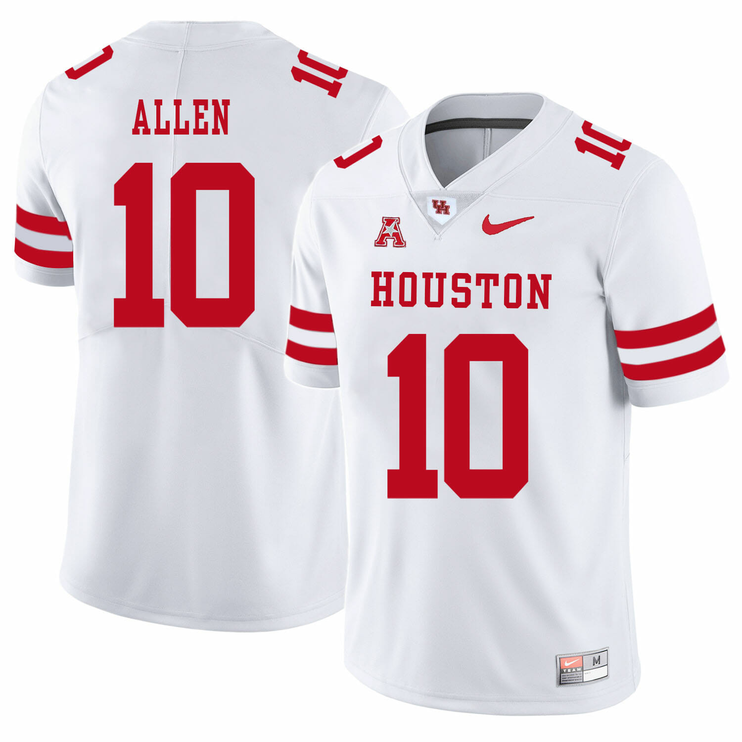 Houston Cougars #10 Kyle Allen College Football Jersey White 1 Houston Cougars #10 Kyle Allen College Football Jersey White
