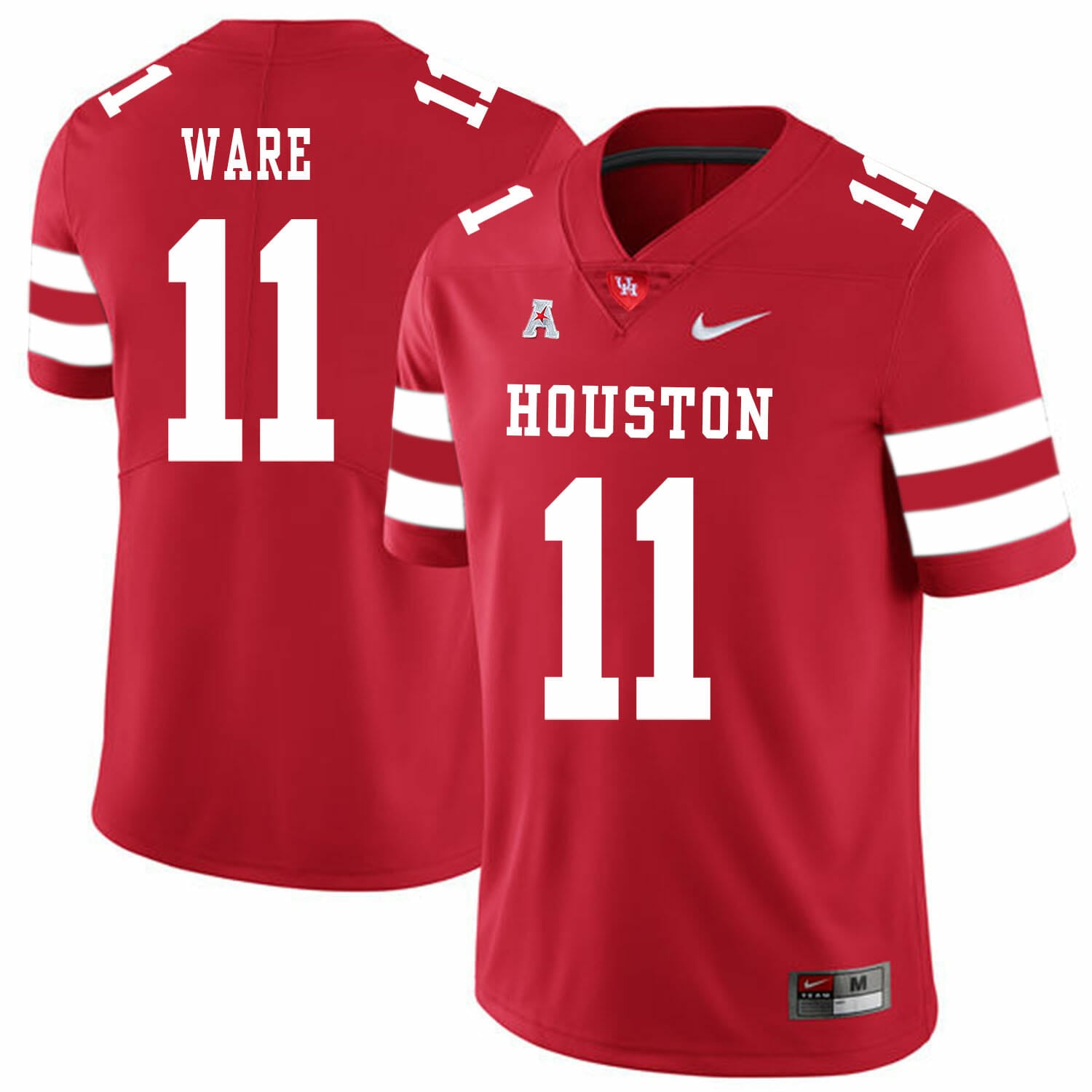 Houston Cougars #11 Andre Ware College Football Jersey Red 1 Houston Cougars #11 Andre Ware College Football Jersey Red