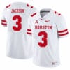 Houston Cougars #3 William Jackson College Football Jersey White 6 Houston Cougars #3 William Jackson College Football Jersey White