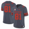 Houston Cougars #81 Tyus Bowser College Football Jersey Gray 6 Houston Cougars #81 Tyus Bowser College Football Jersey Gray