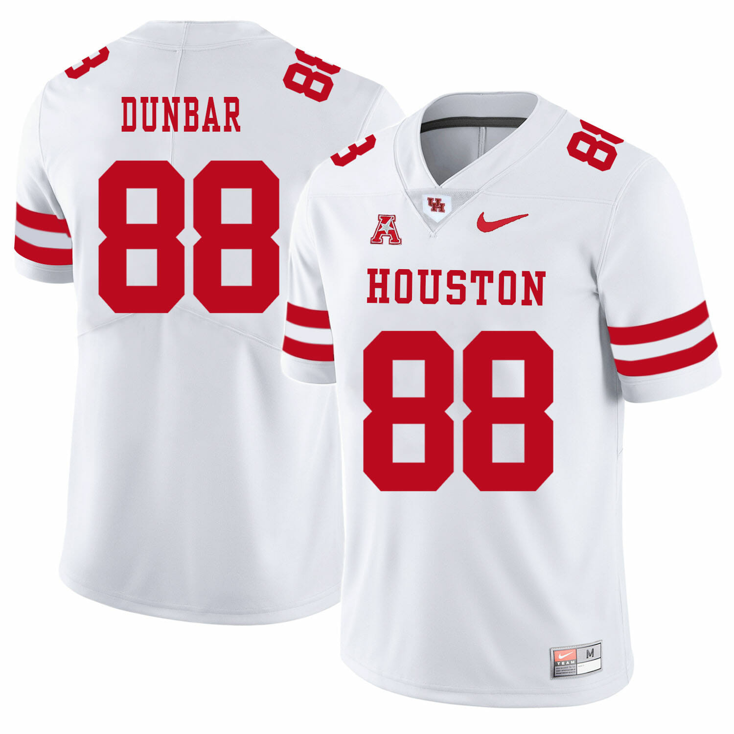 Houston Cougars #88 Steven Dunbar College Football Jersey White 1 Houston Cougars #88 Steven Dunbar College Football Jersey White