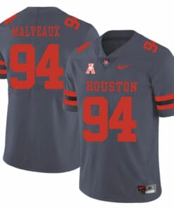 Houston Cougars #94 Cameron Malveaux College Football Jersey Gray