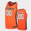 Illinois Fighting Illini Custom Name Number Orange Replica College Basketball Jersey 4 ILLINO1