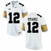 Iowa Hawkeyes #12 Ricky Stanzi NCAA College Football Jersey White 7 Iowa Hawkeyes #12 Ricky Stanzi NCAA College Football Jersey White