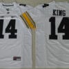 Iowa Hawkeyes #14 Desmond King NCAA College Football Jersey White