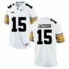 Iowa Hawkeyes #15 Alaric Jackson NCAA College Football Jersey White