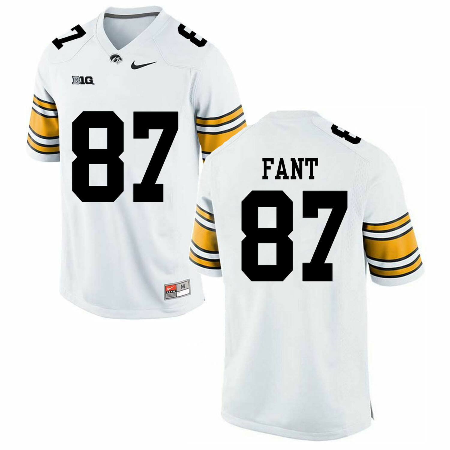 Iowa Hawkeyes #87 Noah Fant NCAA College Football Jersey White 1 Iowa Hawkeyes #87 Noah Fant NCAA College Football Jersey White