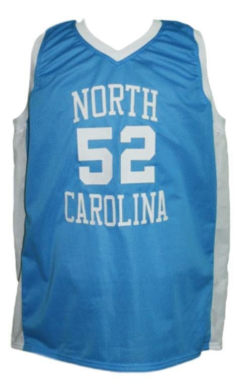 James Worthy #52 College Basketball Jersey Sewn Light Blue 2 James Worthy #52 College Basketball Jersey Sewn Light Blue