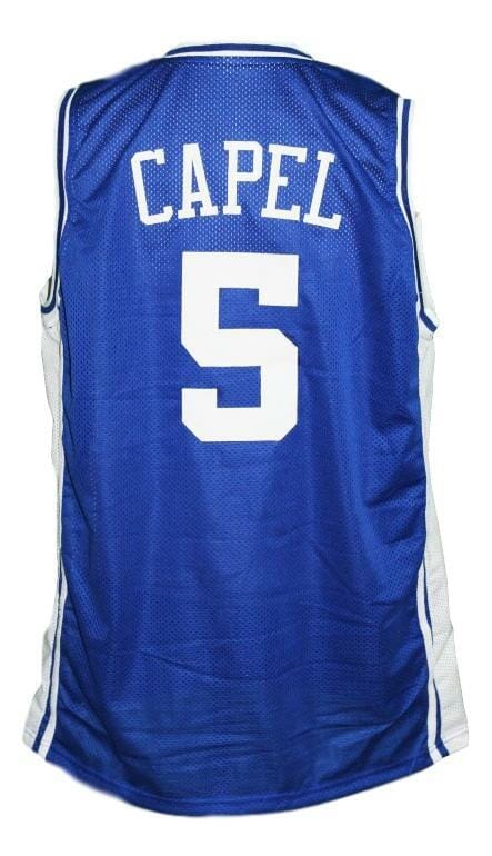 Jeff Capel #5 Custom College Basketball Jersey New Sewn Blue 1 Jeff Capel #5 Custom College Basketball Jersey New Sewn Blue