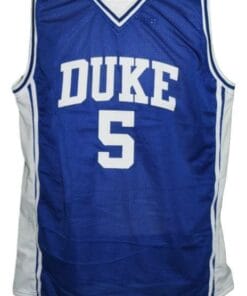 Jeff Capel #5 Custom College Basketball Jersey New Sewn Blue 4 Jeff Capel #5 Custom College Basketball Jersey New Sewn Blue
