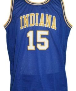 Jerry Harkness #15 Indiana Aba Basketball Jersey Blue