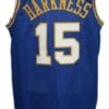 Jerry Harkness #15 Indiana Aba Basketball Jersey Blue