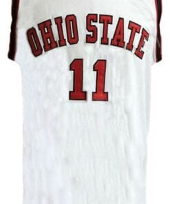 Jerry Lucas #11 College Basketball Jersey White