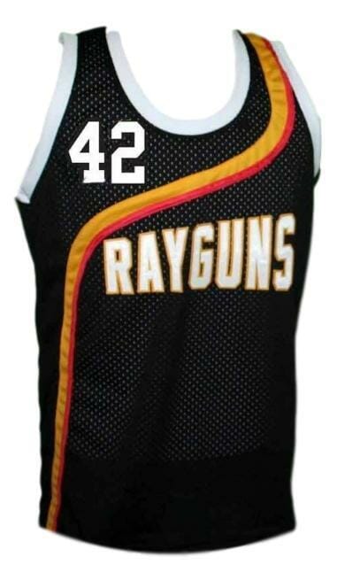 Jerry Stackhouse #42 Roswell Rayguns Basketball Jersey Sewn Black 2 Jerry Stackhouse #42 Roswell Rayguns Basketball Jersey Sewn Black