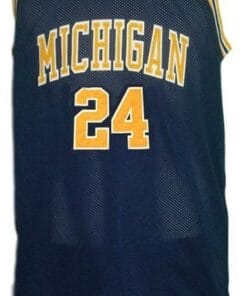 Jimmy King #24 College Retro Basketball Jersey Sewn Navy Blue 4 Jimmy King #24 College Retro Basketball Jersey Sewn Navy Blue