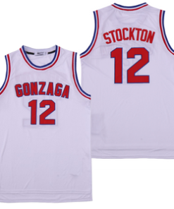 John Stockton #12 Gonzaga Basketball Jersey