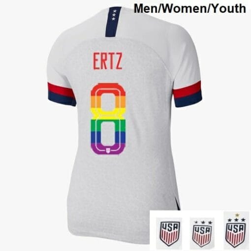 Julie Ertz Home USA Soccer Jersey PRIDE