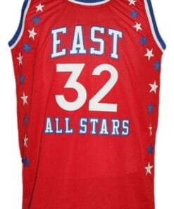 Julius Erving #32 Aba East All Stars Basketball Jersey Sewn Red