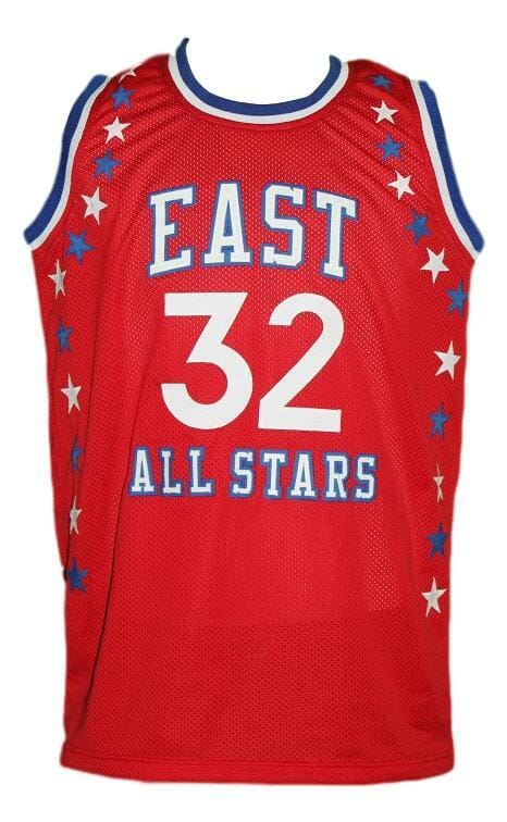 Julius Erving #32 Aba East All Stars Basketball Jersey Sewn Red