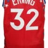 Julius Erving #32 Aba East All Stars Basketball Jersey Sewn Red