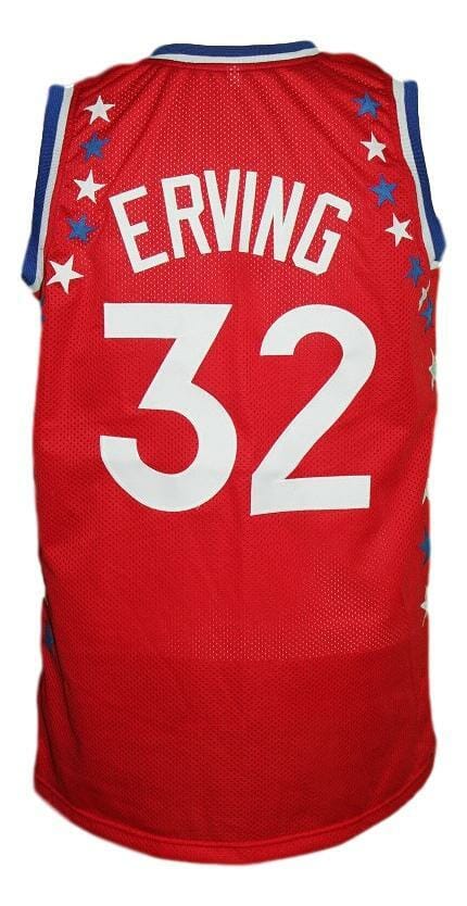 Julius Erving #32 Aba East All Stars Basketball Jersey Sewn Red