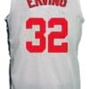 Julius Erving New York Nets Aba Retro Basketball Jersey New Sewn White 7 Julius Erving New York Nets Aba Retro Basketball Jersey New Sewn White