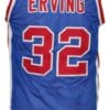 Julius Erving #32 Virginia Squires ABA Basketball Jersey Blue