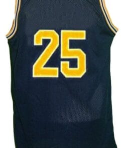 Jun Howard #25 College Basketball Jersey Sewn Navy Blue