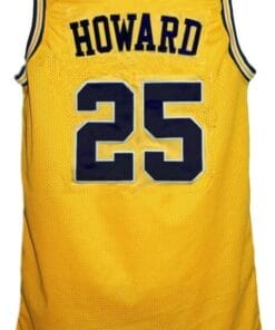 Juwan Howard #25 Custom College Basketball Jersey New Sewn Yellow