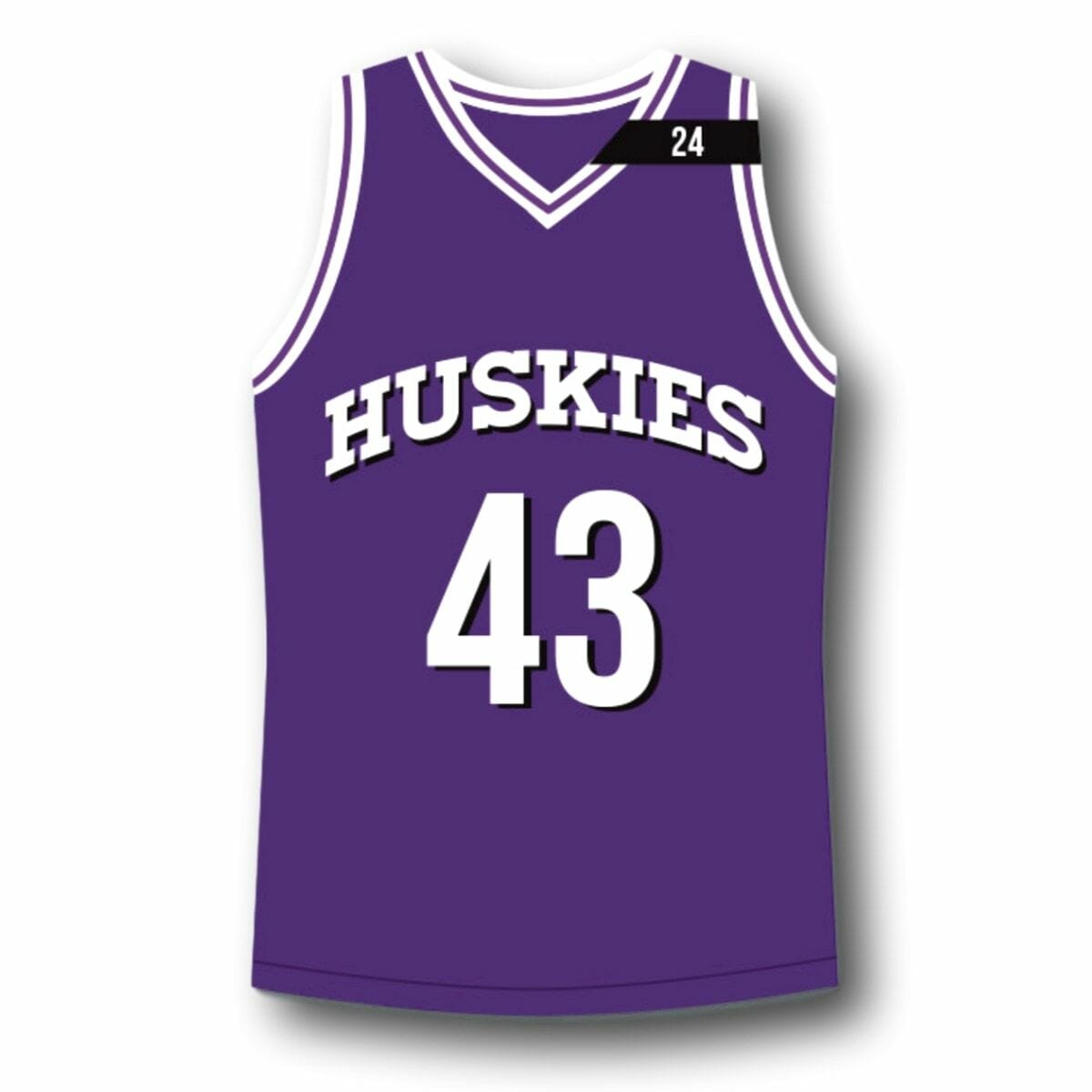 K. Tyler #43 Huskies The 6th Basketball Jersey Purple 2 K. Tyler #43 Huskies The 6th Basketball Jersey Purple