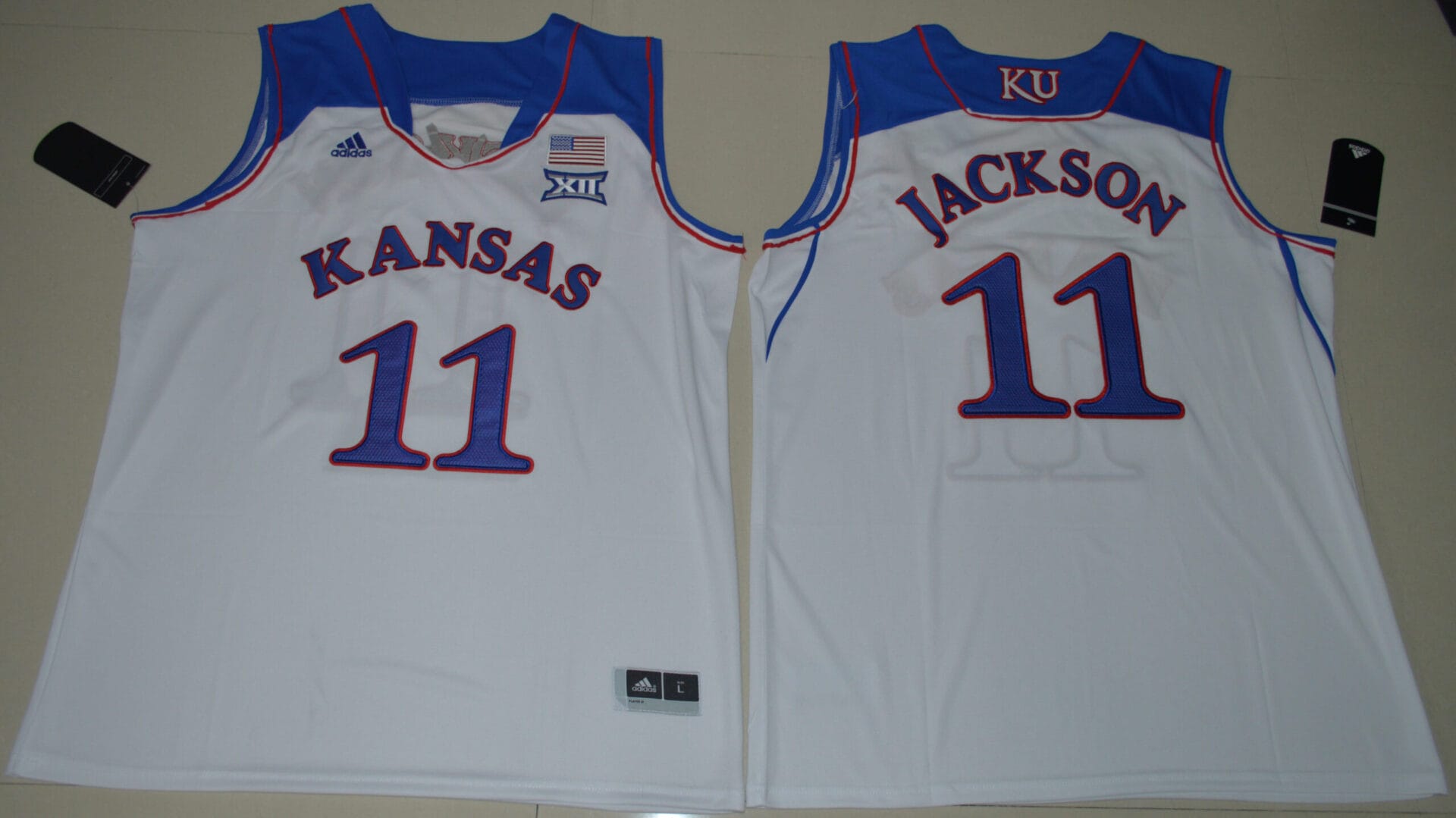 Kansas Jayhawks #11 Josh Jackson NCAA Basketball Jersey Blue White 1 Kansas Jayhawks #11 Josh Jackson NCAA Basketball Jersey Blue White