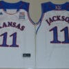 Kansas Jayhawks 11 Josh Jackson NCAA Basketball Jersey White