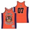 Kanye West 7 Graduation Album Basketball Jersey Orange